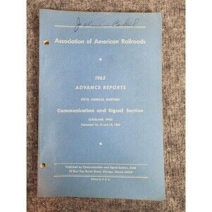Association of American Railroads Proceedings Fifth Meeting Cleveland Paperback